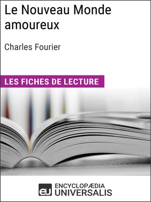 cover image of Le Nouveau Monde amoureux de Charles Fourier